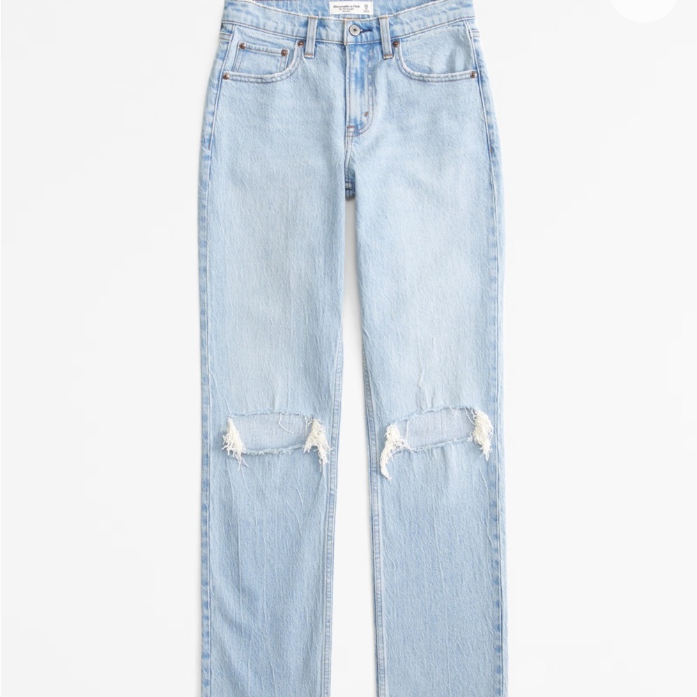 Abercrombie 90’s straight ultra high rise jeans